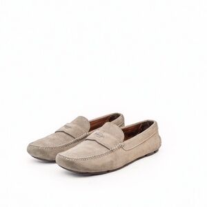 Prada Men’s Grey Suede Driving Loafers – Size US 9 / EU 42 / UK 8 – Made in Ital
